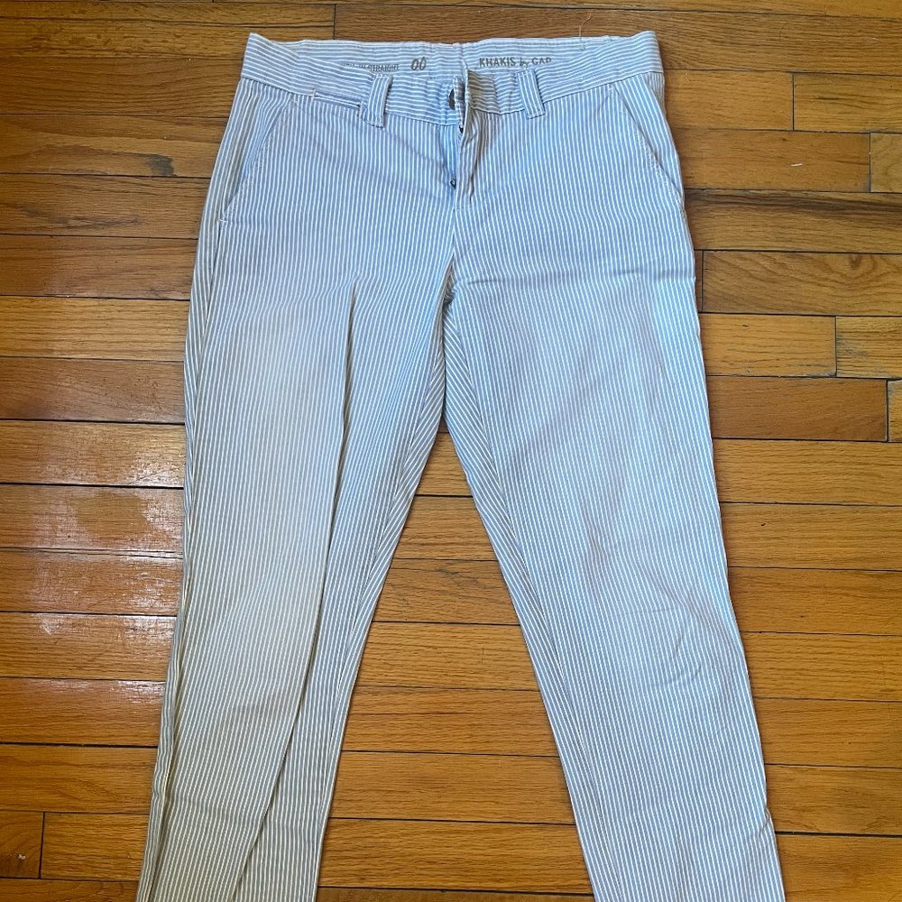 GAP Pinstriped Khakis